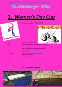 Bericht vom ersten Women's Day Cup 2024